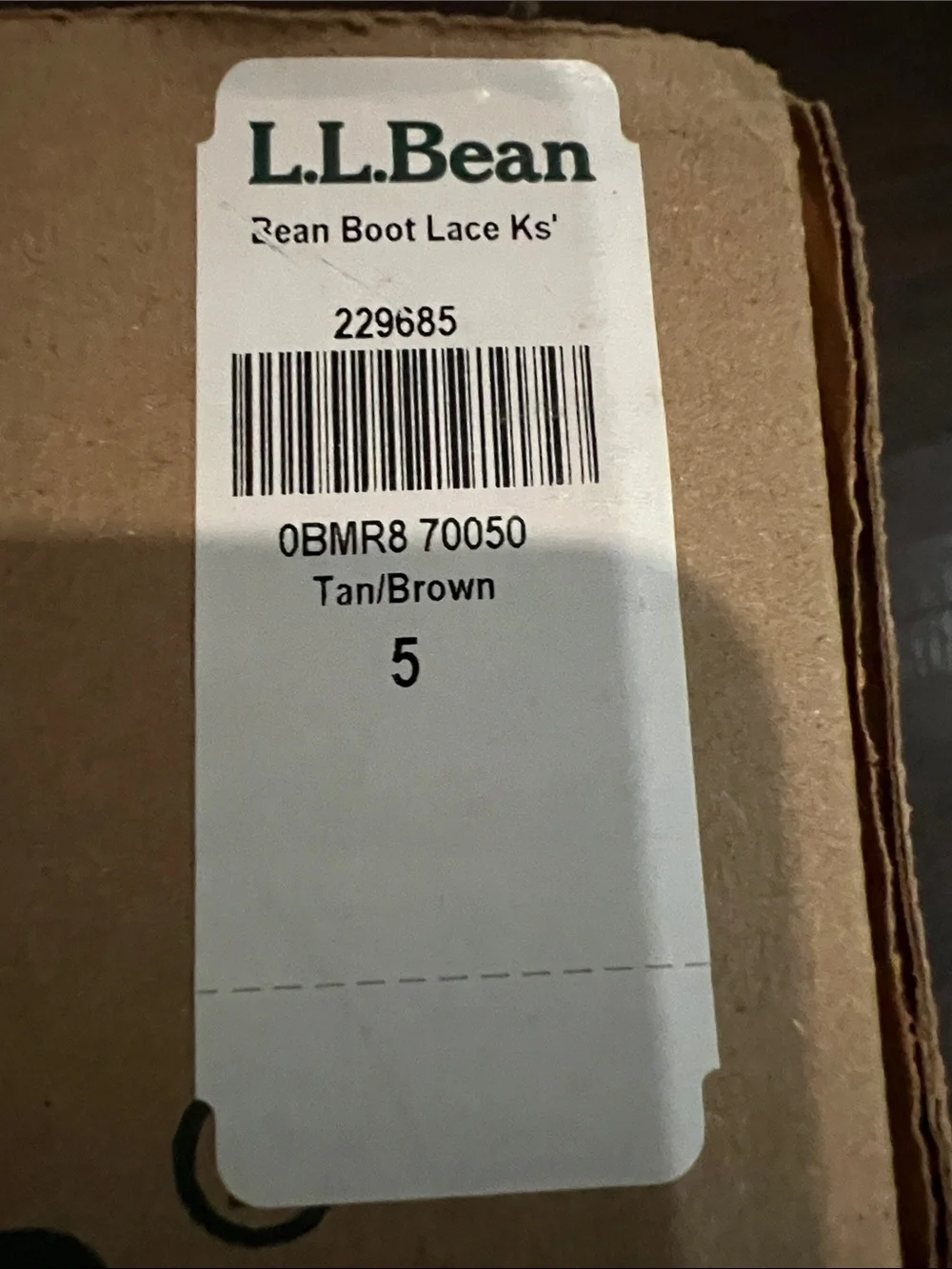 L.L. Bean Tan/Brown Kids Lace-Up Boots